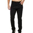 Calca Sarja Masculina HD Cordao PRETO-H0210- -1-